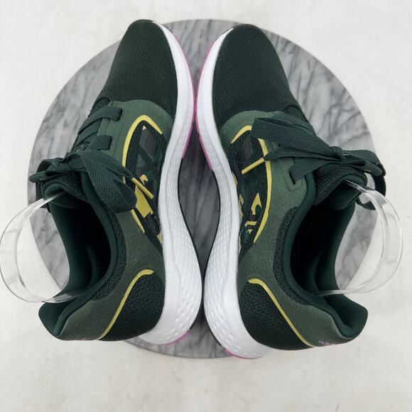 Adidas Womens 9 Edge Lux 5 Sneaker Shadow Green Camo Gold Running Trainer GZ6748 - Picture 6 of 13